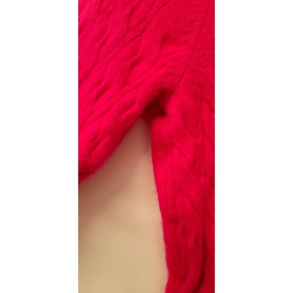 J Crew Hot Pink 100% Cashmere Babydoll Top Cardigan Button Front Sweater Fairy - Picture 6 of 6